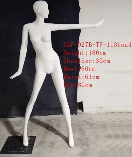定制玻璃纤维女装展示模特