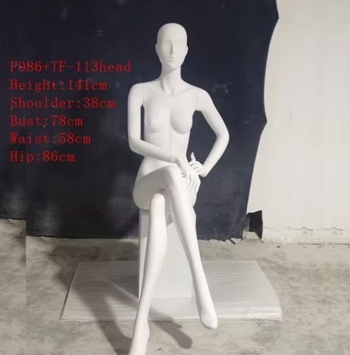 定制玻璃纤维女装展示模特